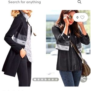 CAbi Convertible Black & Grey Jacket